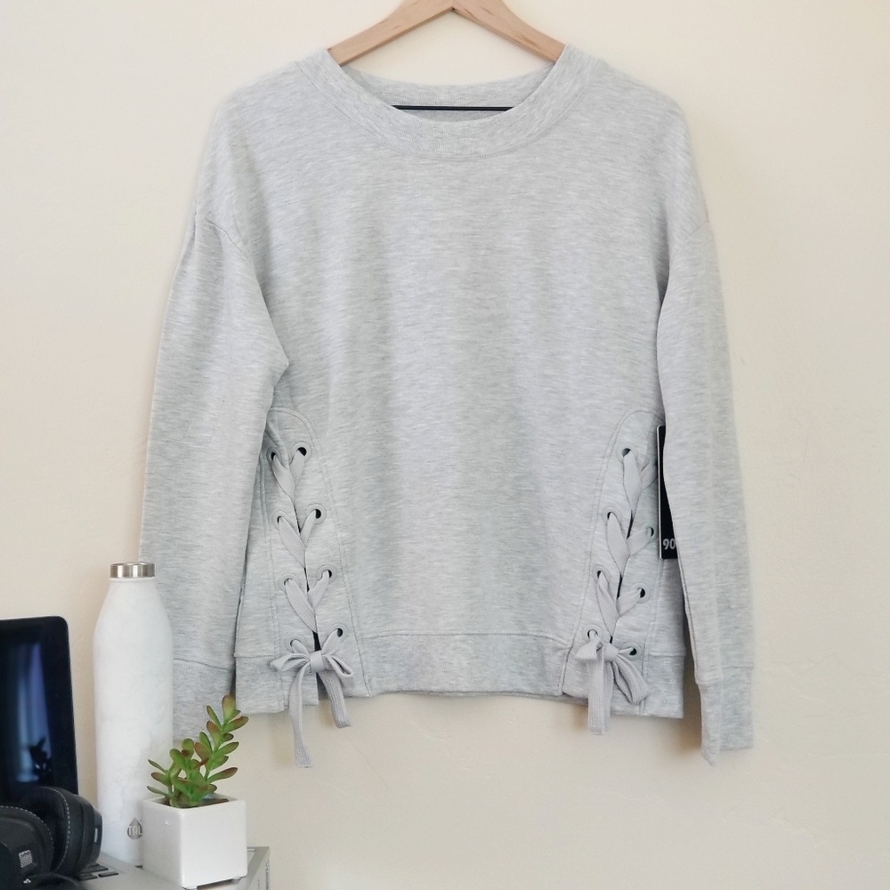 90 Degree By Reflex braided sweatshirt (L/M)